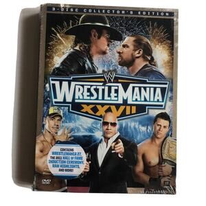 Wrestlemania XXVII (DVD, 2011, 3-Disc Collector's Edition) Brand New / Sealed